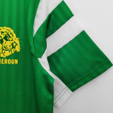 1990 Cameroun Home Green Retro Soccer Jersey