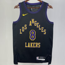 2023/24 Lakers BRYANT #8 Black City Edition NBA Jerseys