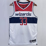 2023/24 Wizards KUZMA #33 White Home NBA Jerseys