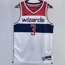 2023/24 Wizards BEAL #3 White Home NBA Jerseys