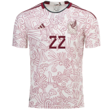 H. LOZANO #22 Mexico 1:1 Quality Away Fans Soccer Jersey
