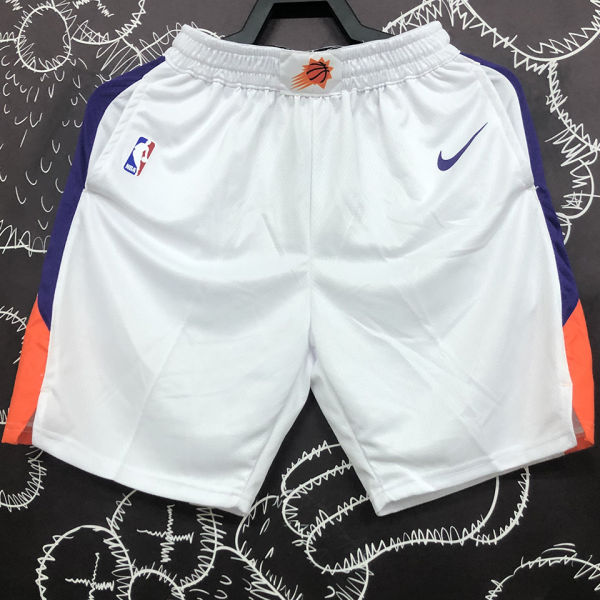 Suns White NBA Pants