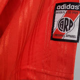1996 River Plate Away Red Retro Soccer Jersey