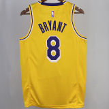 2023/24 Lakers BRYANT #8 Yellow NBA Jerseys 热压