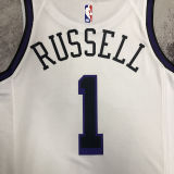 2023 Lakers RUSSELL #1 White NBA Jerseys 热压