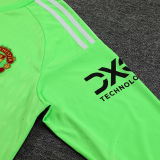 2023/24 M Goalkeeper Green Long Sleeve Soccer Jersey(A Set)
