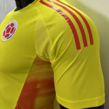 2024/25 Colombia Home Yellow Player Version Soccer Jersey