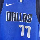 Mavericks DOECIC #77 Blue Kids NBA Jersey 热压