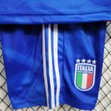 2023/24 Italy Home Blue kids Soccer Jersey
