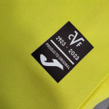 2023 Villarreal 100th Anniversary Edition Yellow Fans Jersey
