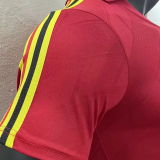 1986 Belgium Home Red Retro Soccer Jersey
