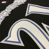 1997/98 Timberwolves GARNETT #21 Black Retro NBA Jerseys 热压