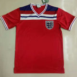 1982 England Away Red Retro Soccer Jersey