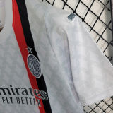 2023/24 AC Milan Away White Kids Soccer Jersey
