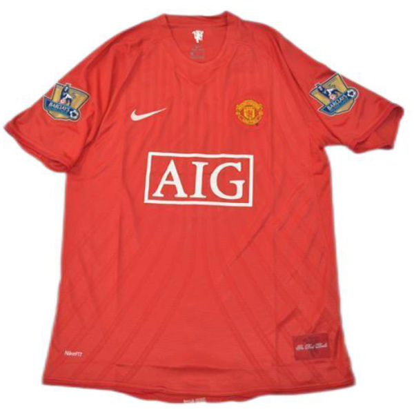 RONALDO #7 2007-08 M Utd Home Red Retro Jersey League Version 联赛版带06/07英超双金章