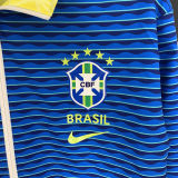 2024/25 Brazil Yellow And Blue Reversible Windbreaker 双面