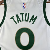 2023/24 Celtics TATUM #0 White City Edition NBA Jerseys