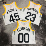 2023 Jazz MITCHELL #45 White NBA Jerseys