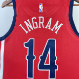 2023/24 Pelicans INGRAM #14 Red NBA Jerseys