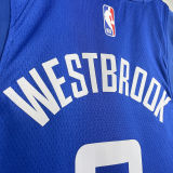 2023/24 Clippers WESTBROOK #0 Blue NBA Jerseys