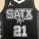 Spurs DUNCAN #21 Black NBA Jerseys