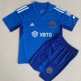 2023/24 Inter Miami Goalkeeper Blue Kids Soccer Jersey