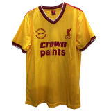 1985-1986 LFC Third Away Yellow Retro Soccer Jersey