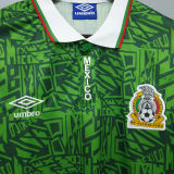 1994 Mexico Home Retro Soccer Jersey
