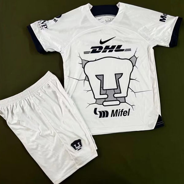 2023/24 Pumas UNAM White Kids Soccer Jersey