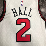 Bulls BALLE #2 White City Edition NBA Jerseys
