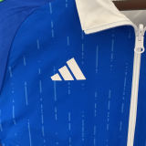 2024 Italy Blue White Reversible Windbreaker 双面