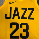 2023 Jazz MARKKANEN #23 Yellow NBA Jerseys