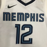 2023/24 Grizzlies MORANT #12 White NBA Jerseys