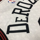 Bulls DEROZAN #11 White City Edition NBA Jerseys