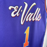 2023/24 Suns BOOKER #1 Purple City Edition NBA Jerseys