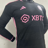 2023/24 Inter Miami Away Black Player Version Long Sleeve Jersey