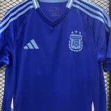 CAMPEONES DEL MUNDO 3 Stars Argentina Away Blue Fans Jersey 2024/25