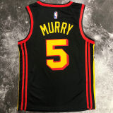 Hawks MURRY #5 Black NBA Jerseys