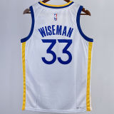 2023/24 Warriors WISEMAN #33 White NBA Jerseys