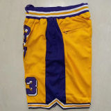 Kobe High School Edition Yellow Four Bags NBA Pants