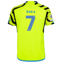 SAKA #7 ARS 1:1 Quality Away Fans Jersey 2023/24 (UCL Font)
