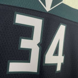2023/24 Bucks ANTETOKOUNMPOL #34 Black NBA Jerseys