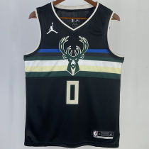 2023/24 Bucks LILLARD #0 Black NBA Jerseys