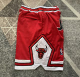 Bulls Red Four Bags NBA Pants