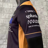 2022 McLaren F1 RICCIARDO 3 Yellow Black Team T-Shirt(迈凯伦)