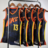 2023/24 KC Thunder WESTBROOK #0 Black City Edition NBA Jerseys