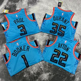 2023/24 Suns BOOKER #1 Wathet City Edition NBA Jerseys