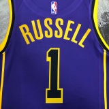 2023 Lakers RUSSELL #1 Blue NBA Jerseys 热压