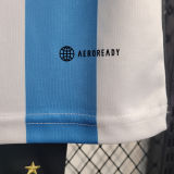2022/23 Argentina Home Kids Soccer Jersey (3 Stars 3星)