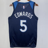 2023/24 Timberwolves EDWARDS #5 Sapphire Blue NBA Jerseys